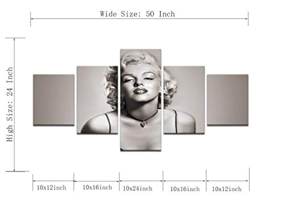 Póster de Marilyn Monroe en blanco y negro