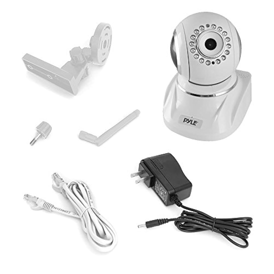 Cámara monitoreo remoto, altavoz PYLE-HOME PIPCAMHD82WT