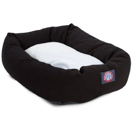 Cama de perro de polialgodón de forma de dona