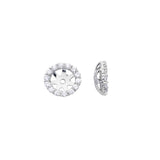 Aretes de diamantes de Oro blanco para mujeres