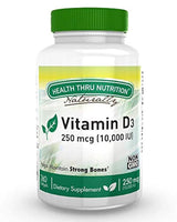 Vitamina D3 10,000 UI Sin OMG 360 Mini cápsulas blandas