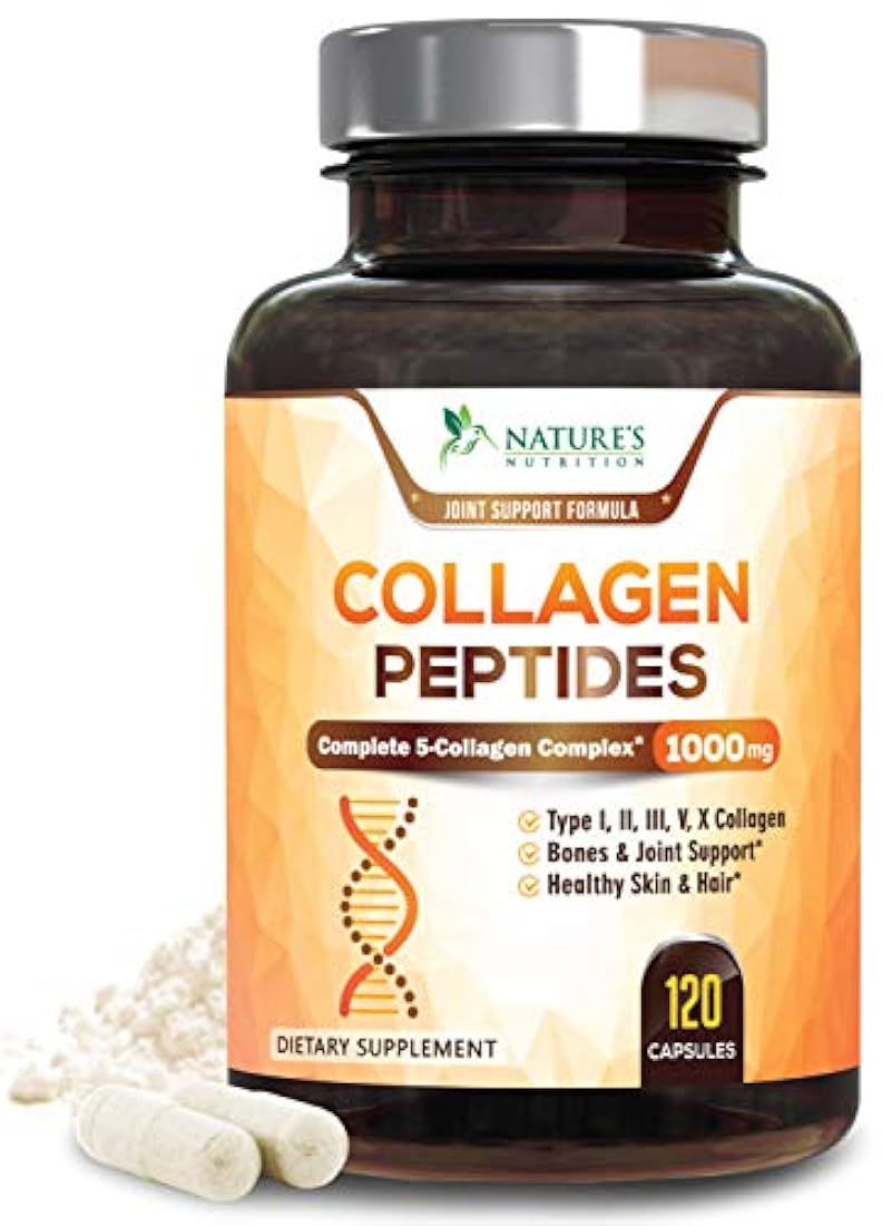 Píldoras de péptidos de colágeno 100% puro de colágeno