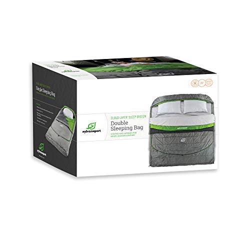 SylvanSport Saco de dormir con capa de nube, capas acolchadas adaptables que proporcionan comodidad y calidez en invierno y verano