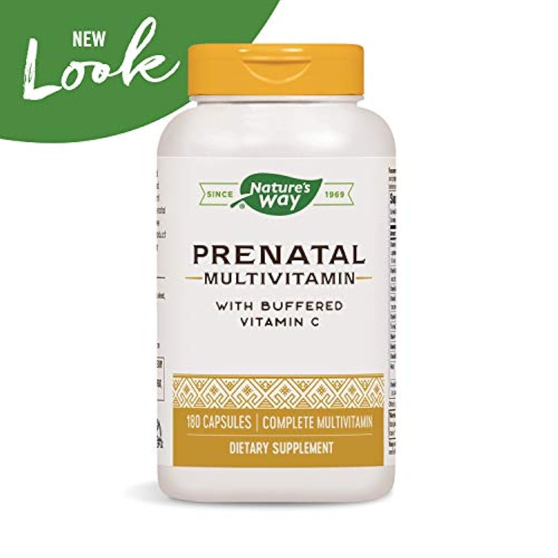 Suplemento diario Prenatal Completo, Multi-Vitamina y Multi-Mineral de Nature's Way, 180 Cápsulas