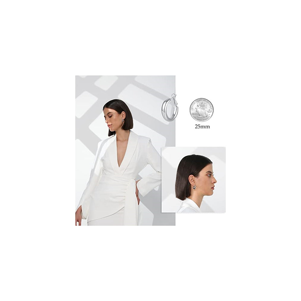 Aretes arracadas para mujer aretes gruesos huecos