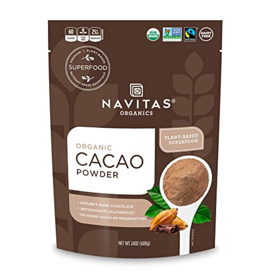Bolsa: orgánica, sin OMG, comercio justo, sin gluten