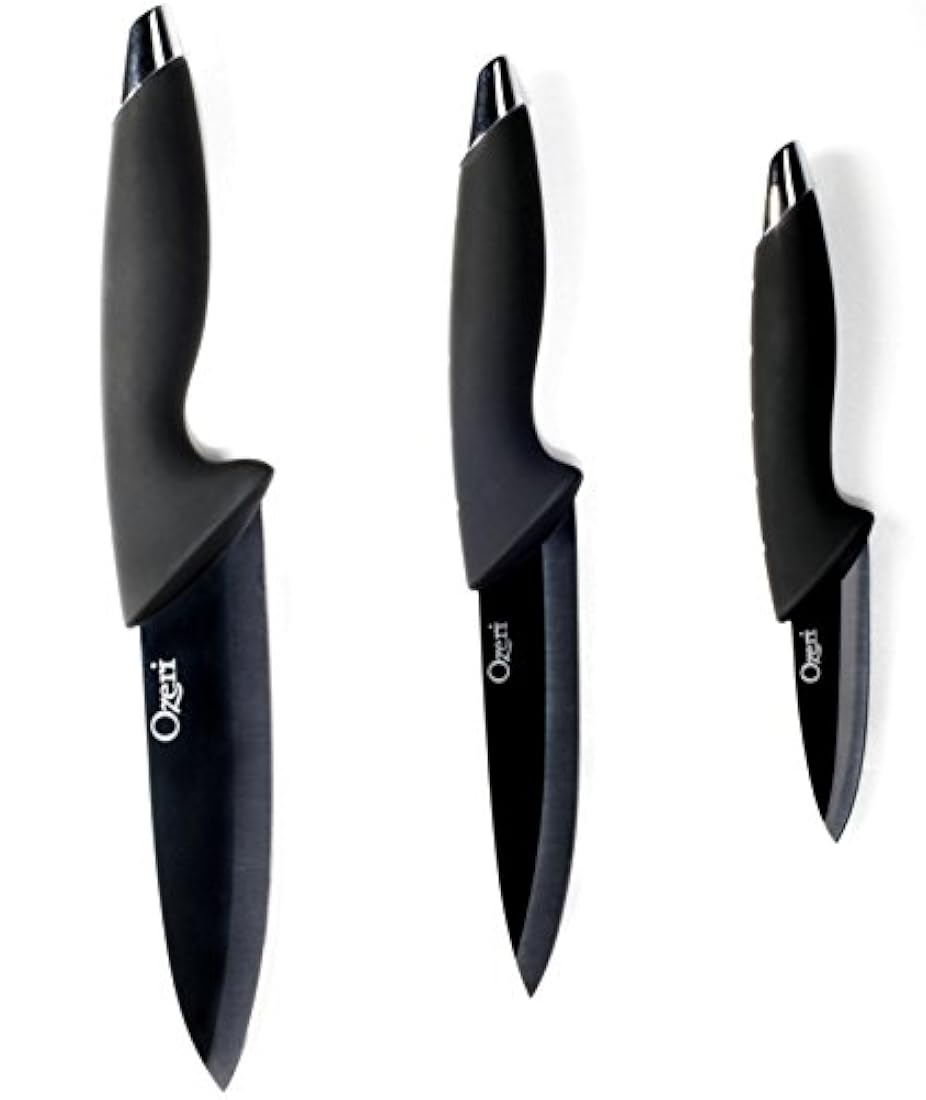 Ozeri Kitchen- cuchillos de cerámica para chef,3 piezas