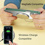 COOLQO - Funda transparente de silicona de cuerpo completo 360º a prueba de golpes, compatible con iPhone 12 / iPhone 12 Pro de 6.1 pulgadas [con 2 protectores de pantalla de vidrio templado], verde