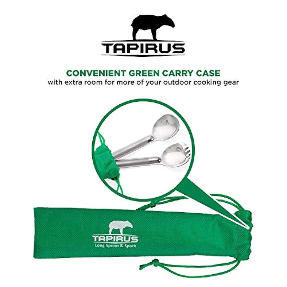Tapirus - Juego de cucharas ideal para senderismo camping