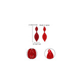 Aretes  de clip para mujer con diamantes de imitación