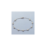 Pulseras de plata de ley con circonita cúbica en plata