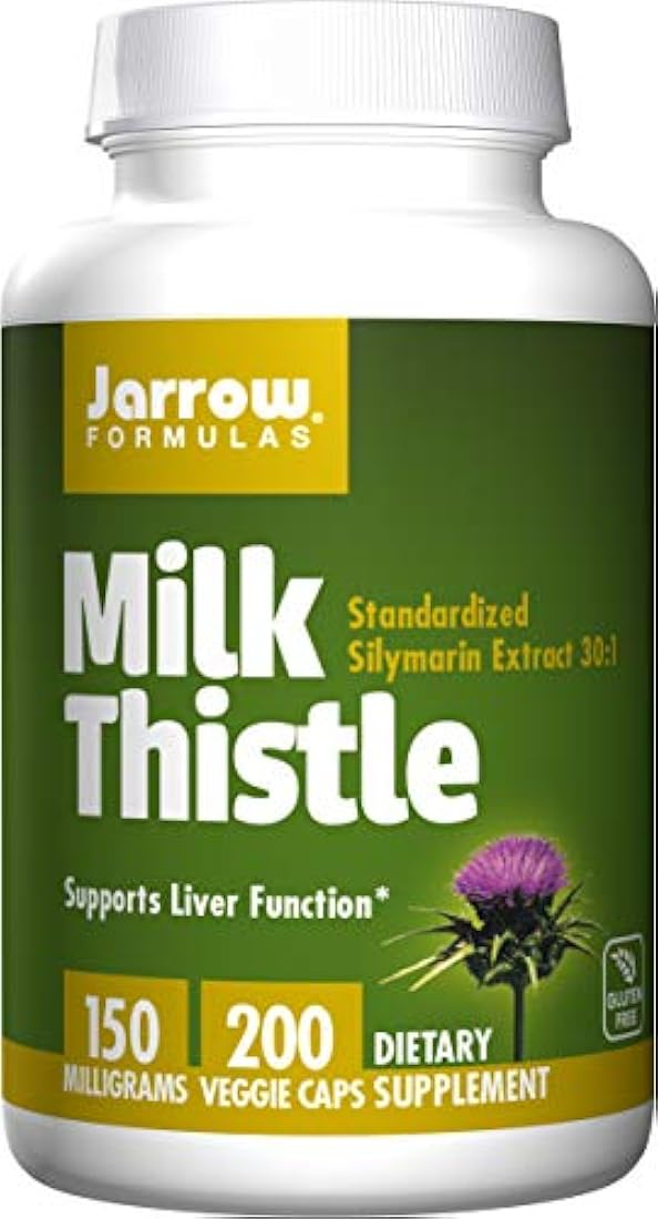 Jarrow Formulas, cardo mariano, cápsulas de 0.005 oz