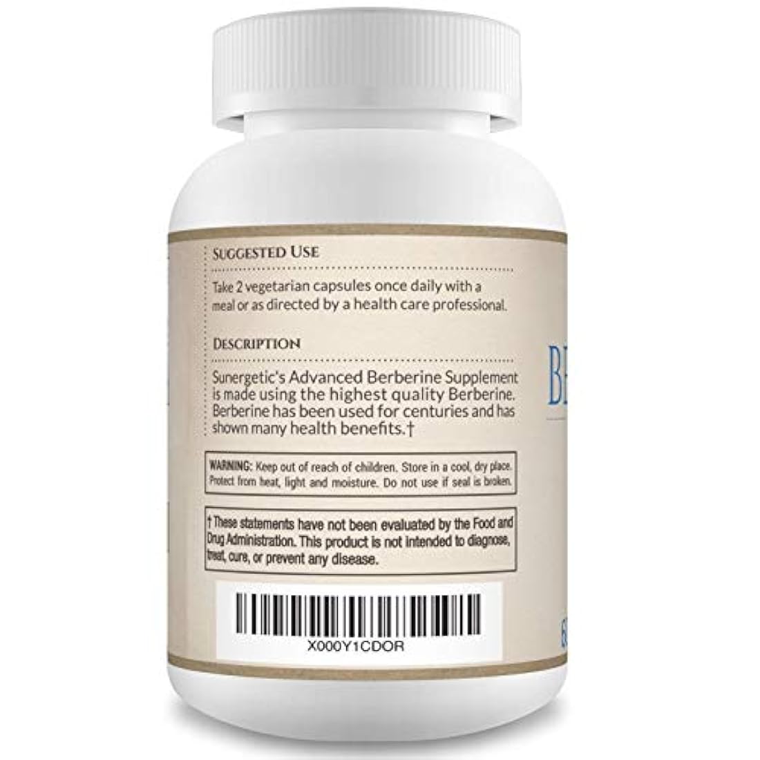 Suplemento superior de berberina 1,200 mg de berberina