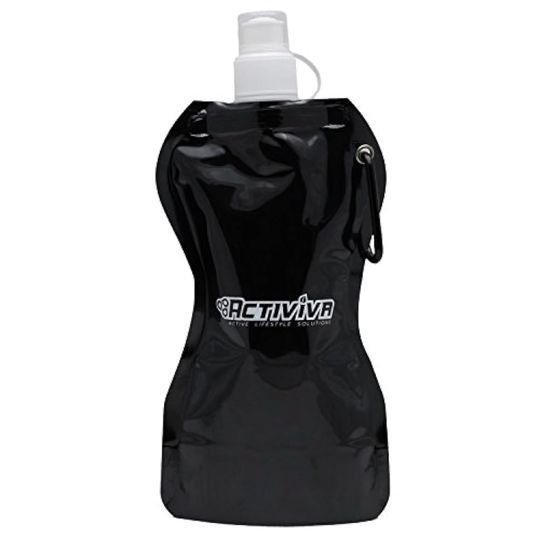Botella de Agua Plegable Reutilizable con Mosquetón de Clip