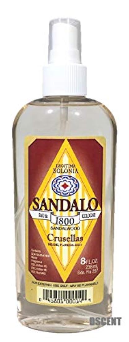 crusellas Sándalo 1800 Colonia 8 fl oz w/Pump Spray