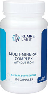 Klaire Labs, complejo multimineral sin tapas de hierro 100