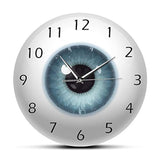 Reloj de pared silencioso con diseño de ojo de globo ocular