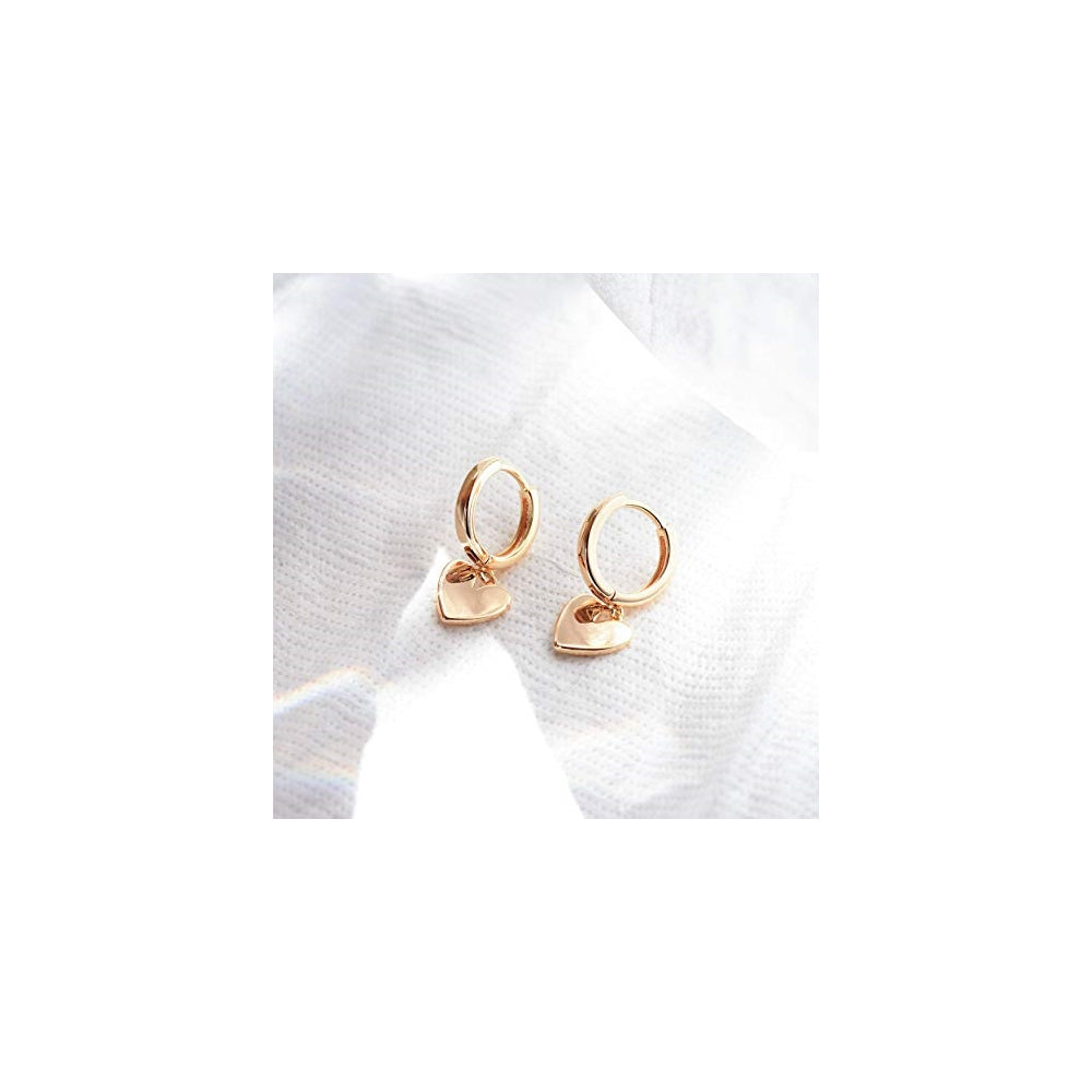 Pendientes de aro para mujer diseño de corazón