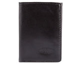 Cartera delgada de piel con bloqueo para hombre