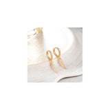 Aretes tipo Elegante  para mujer chapados
