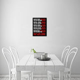 Pyradecor Watch Your Thoughts - Lienzo decorativo para pared