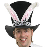 Conjunto de disfraz de conejo blanco, sombrero