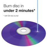 Verbatim 94554-CD-R (52x 80 minutos) 50 discotecas Plateado