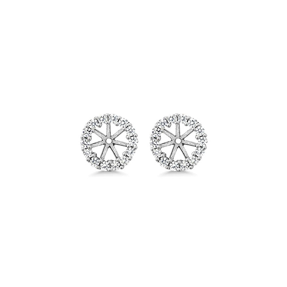 Aretes de plata de ley redondos para mujeres
