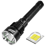 Linterna potente recargable impermeable con LED P50 más brillante 6000 lúmenes linterna táctica súper brillante mejor para senderismo, caza, camping, deportes al aire libre (incluye batería 26650)