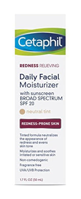 Crema hidratante facial diaria, mitigar enrojecimiento