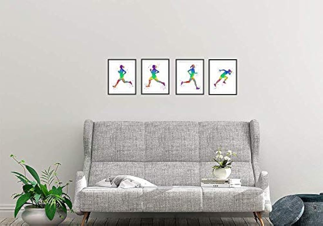 4 impresiones decorativas para pared sin marco