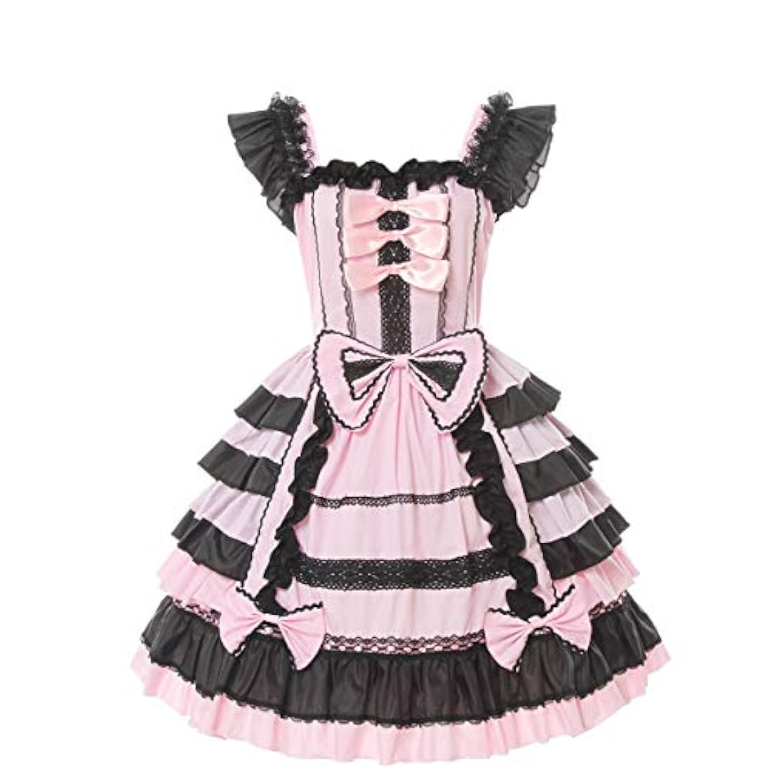 Nuoqi vestido Lolita princesa de encaje, faldas, disfraces