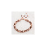 Pulseras de bolo bizantino plata bañada en oro