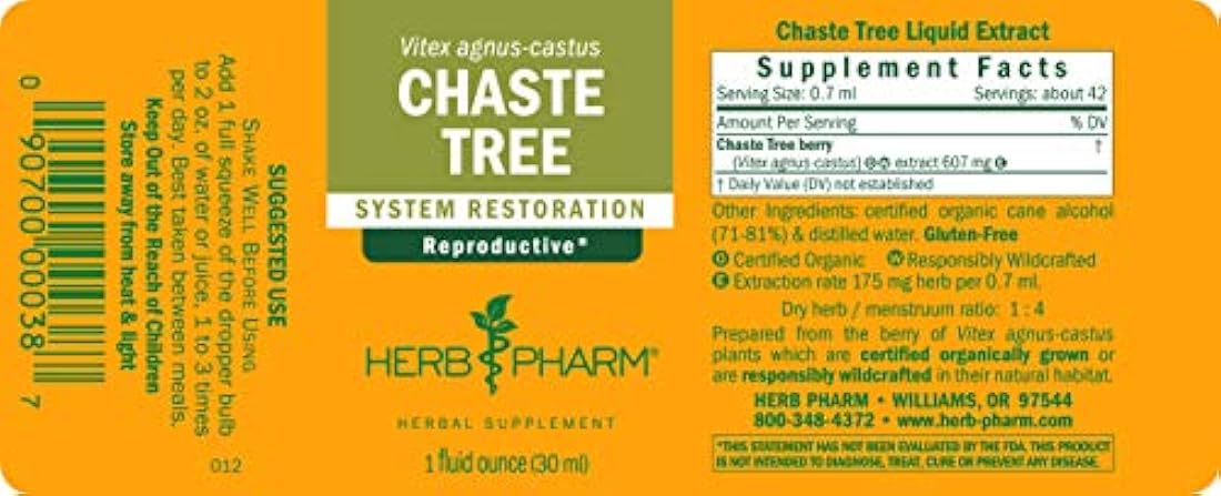 Extracto de árbol caste de hierbas para soporte de sistema