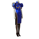 Disfraces mujeres luchador azul vestido