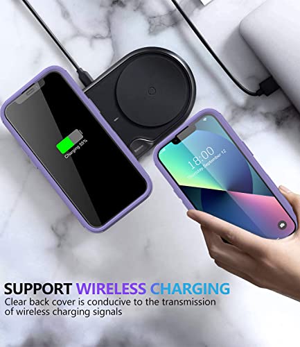 Diverbox Funda para iPhone Xr [a prueba de golpes] [a prueba de polvo], funda de protección resistente para Apple iPhone XR (morado)