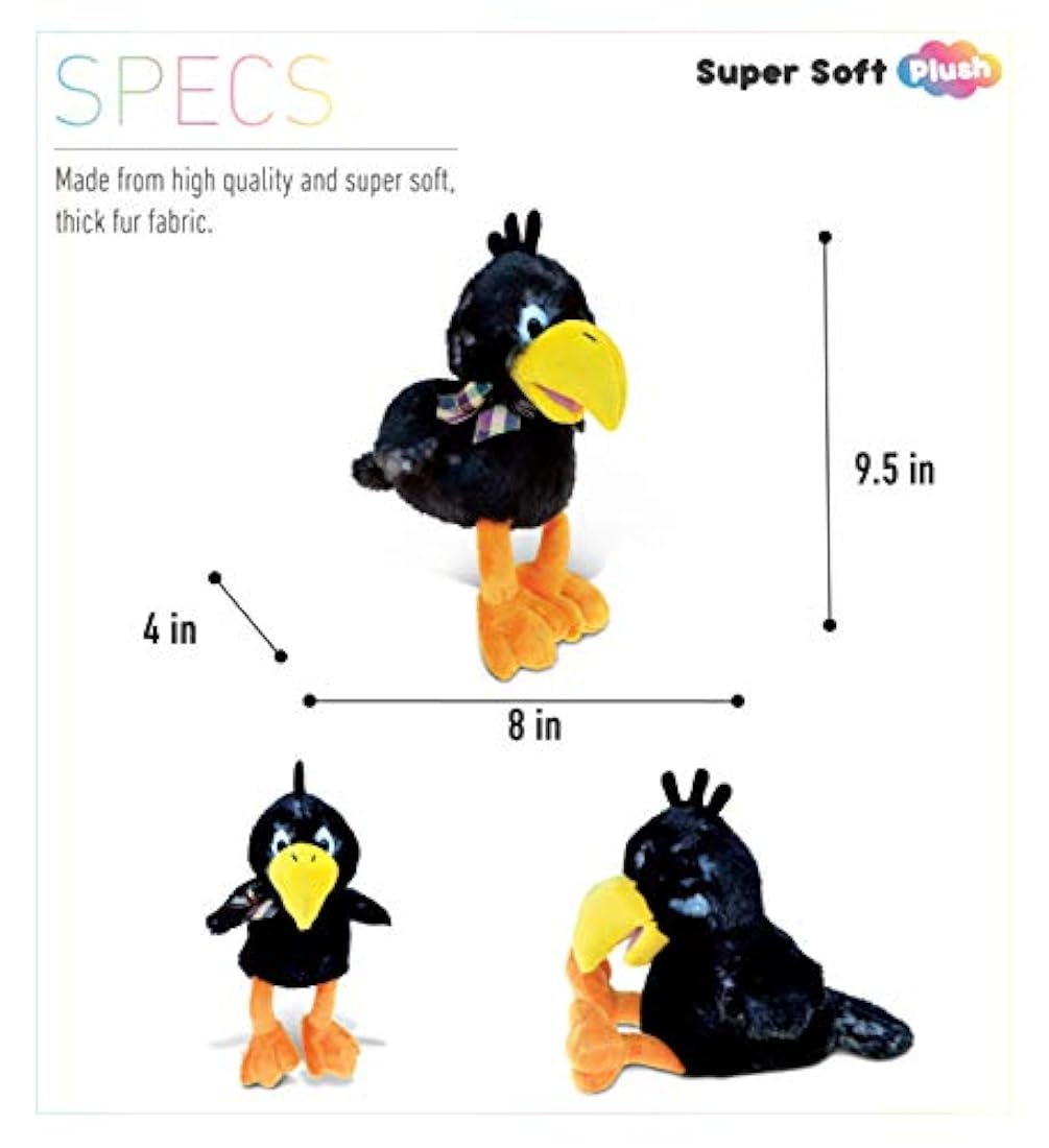 Peluches Cuervo de peluche 9.5