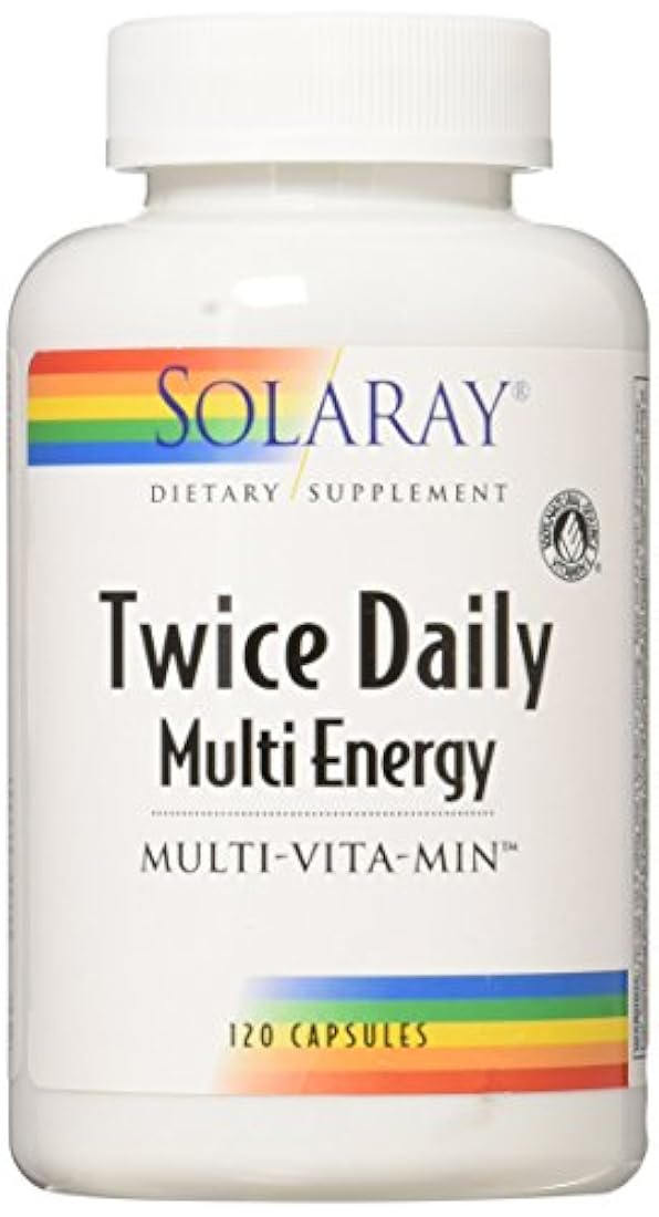 Solaray Multi energía dos diario cápsulas, 120 unidades