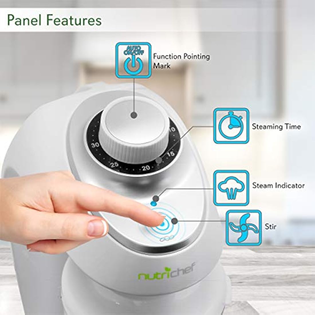 Procesador Máquina digital NutriChef PKBFB18