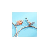 Aretes minimalistas de aro grande con clip para mujeres