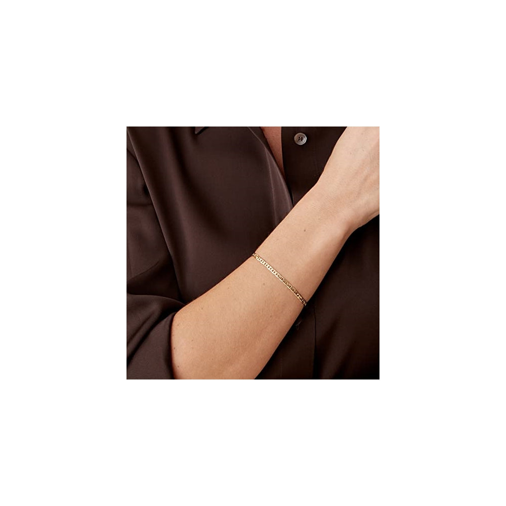 Pulseras y tobilleras ajustable chapada en oro de 14quilates