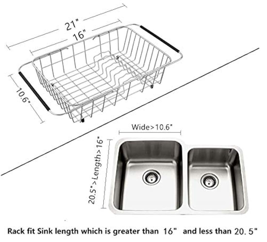 Escurreplatos extensible y soporte para utensilios