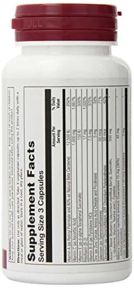 Solaray Vizion Bilberry Fórmula Especial, 42 mg, 90 Count