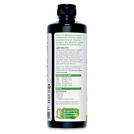 Aceite de cáñamo orgánico (24 Fl Oz (Pack of 1))