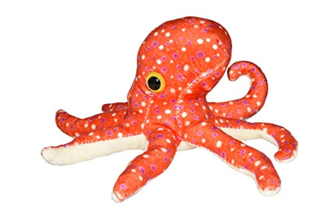 Peluche diseño de Pulpo color naranja, 10.0in, Wild Republic