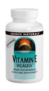 Source Naturals Vitamina E, 400 iu, antioxidante soluble en grasa, 50 tabletas
