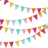 24 piezas multicolor triángulo banderas 15,7