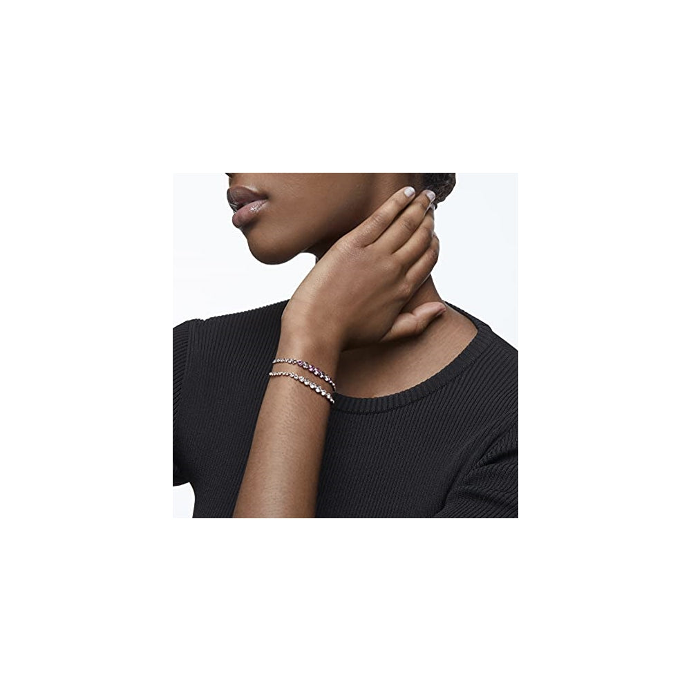 Pulseras y tobilleras para mujer con cristales transparentes