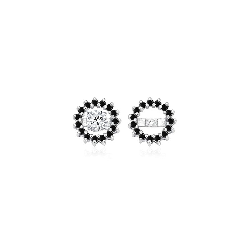 Aretes Circonita cúbica redonda extraíble para mujeres