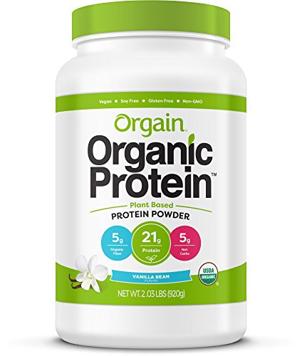 proteína a base de plantas orgánicas sabor a vainilla